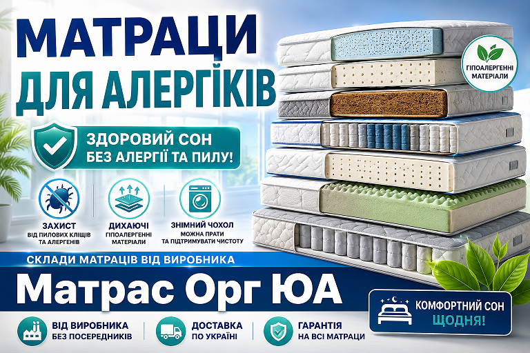 ✅ Матраци для алергіків