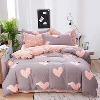 Постельное белье Vanilla Home Евро Серо-розовый