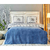Набор постельное белье с пледом Karaca Home - Aleka indigo индиго евро Набор постельное белье с пледом Karaca Home - Aleka indigo индиго евро