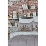 Набор постельное белье с одеялом Karaca Home - Londra bej 2019-2 полуторный