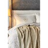 Набор постельного белья с пледом Karaca Home - Quatre delux gold 2020-1 золотой евро