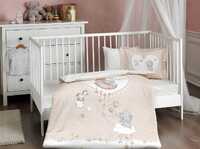 Комплект постельного белья в кроватку TAC Baby Love Bej Ранфорс