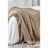 Набор постельного белья с пледом Karaca Home - Eldora gold 2020-1 золотой евро