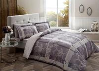Двуспальный Super King Size комплект TAC Madre Grey Сатин-Delux