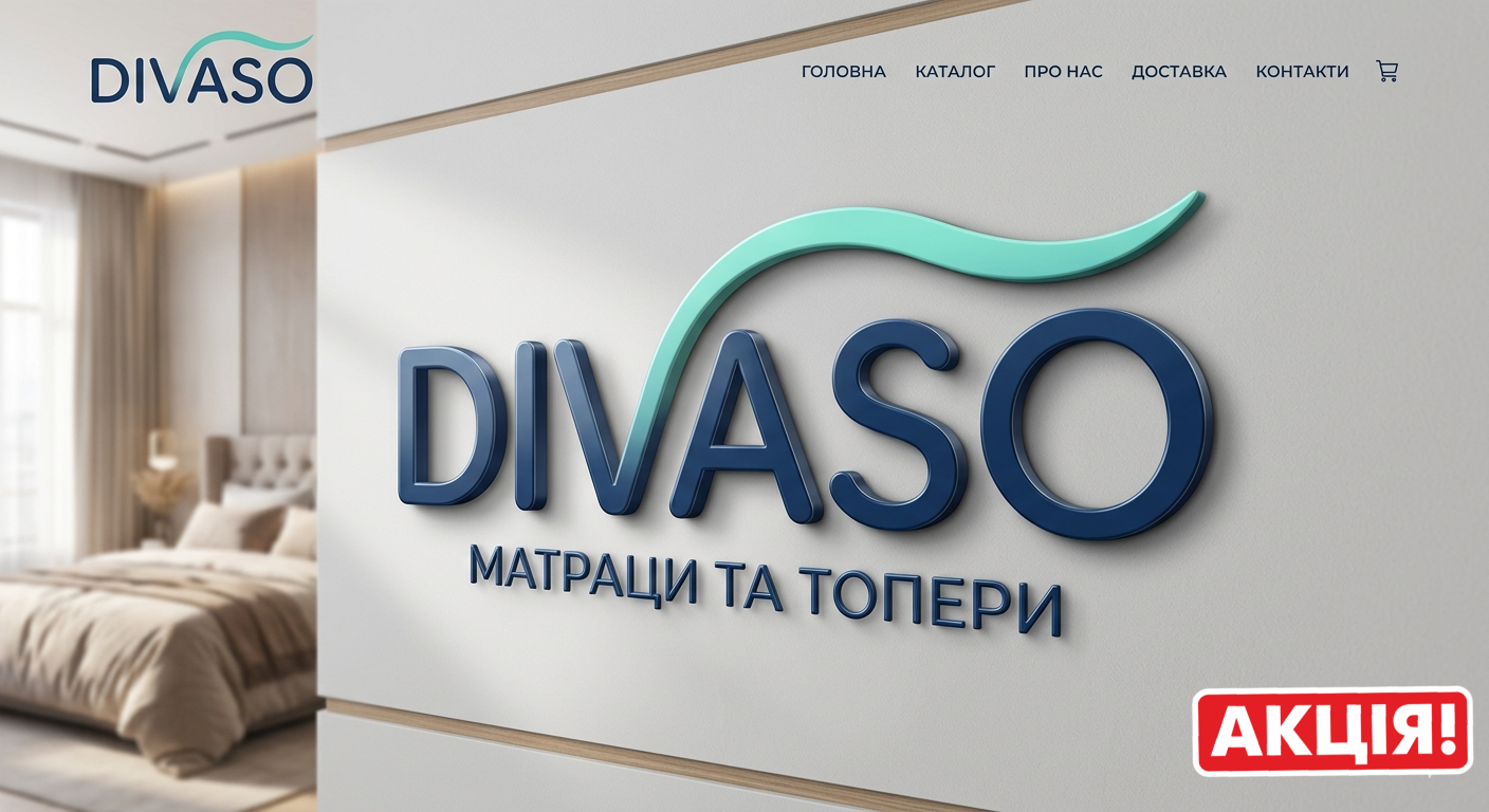 ◆ DIVASO Матрасы и топеры &harr; комфорт, качество и выгодные акции в Украине ◇ ТМ DIVASO - это современный украинский производитель ортопедических матрасов, топеров и аксессуаров для сна, который уже более пяти лет дарит пользователям комфортный и здоровый отдых. Матраци та топери DIVASO &mdash; це вдале поєднання комфорту, якості та доступної ціни для здорового сну. Вироби створені з урахуванням ортопедичних властивостей і підходять як для ліжка, так і для дивана. Тонкі матраци ефективно вирівнюють поверхню та покращують відпочинок. Натуральні матеріали забезпечують довговічність і безпеку. Купити матрац DIVASO в Україні можна з доставкою, скориставшись акціями та вигідними пропозиціями.