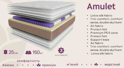 ☑️ Ортопедический матрас Амулет Лотос / Amulet Lotos купить в Киеве ⚡ Дешевле у ПРОИЗВОДИТЕЛЯ!!! «МатрацОргЮА» КИЕВ + отзывы матрац Lotos Amulet, ортопедичний матрац, пружинний матрац, купити матрац в Україні, матраци ЕММ, матраци Київ, Львів, Харків, Дніпро, Одеса, гарантія, доставка, Pocket Spring 5-zone, жорсткий матрац, анатомічний ефект. ☑️ Ортопедичний матрац Lotos Amulet / Амулет купити ⏩ у ВИРОБНИКА комфортний матрац ☑️ з ортопедичною підтримкою хребта ⚡ без будь-яких обмежень по вазі ...☎... Купить ортопедический матрас Amulet Lotos ⚡ Дешевле цены у ПРОИЗВОДИТЕЛЯ!!! «МатрацОргЮА» КИЕВ + отзывы покупателей